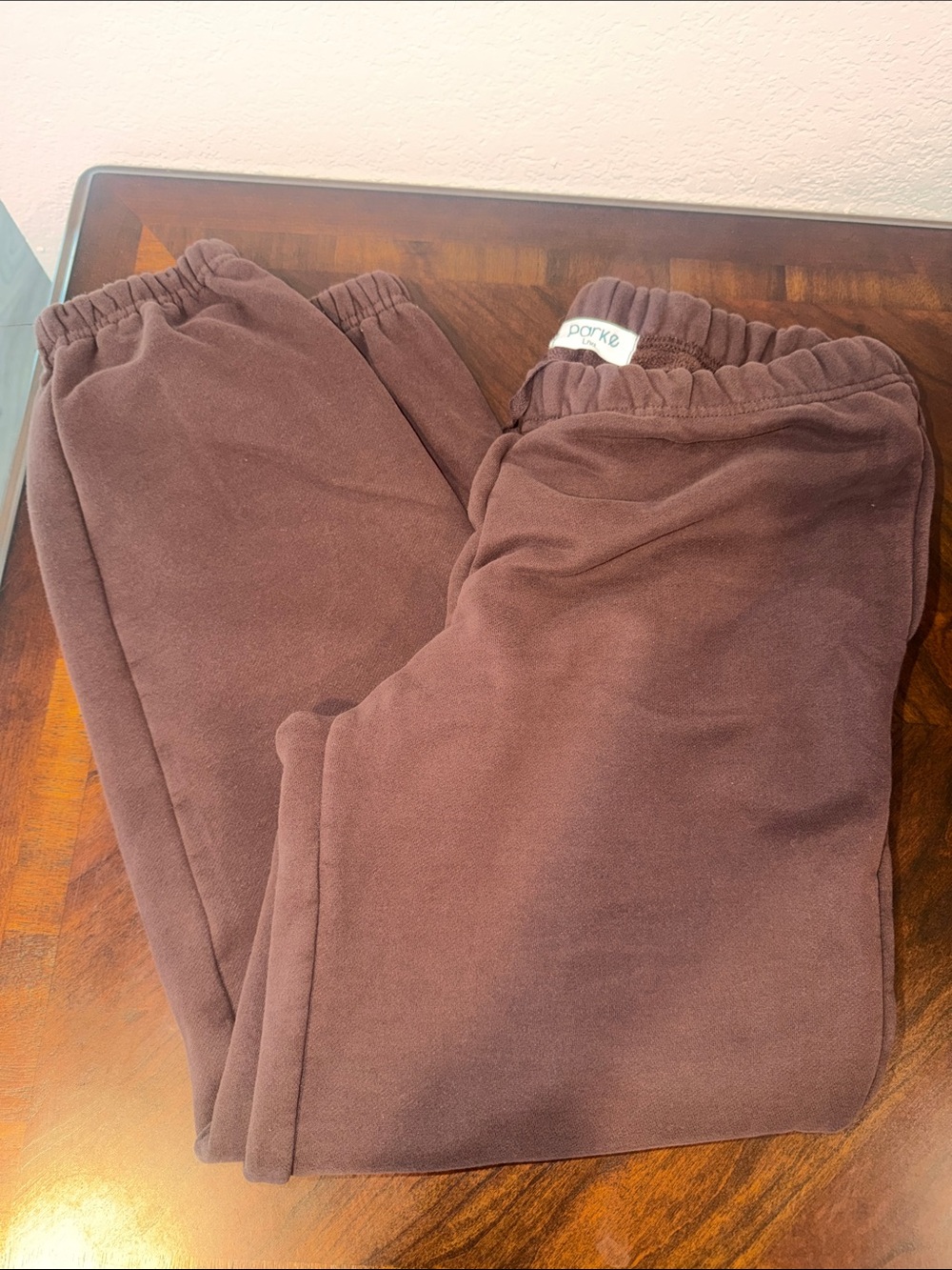 Parke Chocolate Brown Fleece Joggers